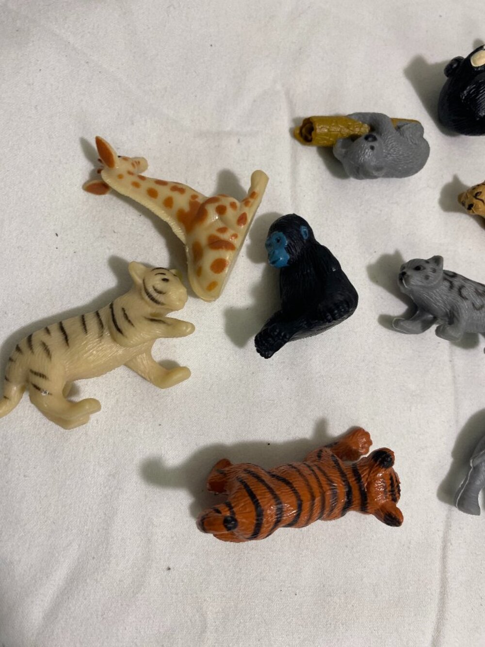 Vintage K&M International Wild Republic Mini Zoo Animal Figure Lot Tiger Gorilla